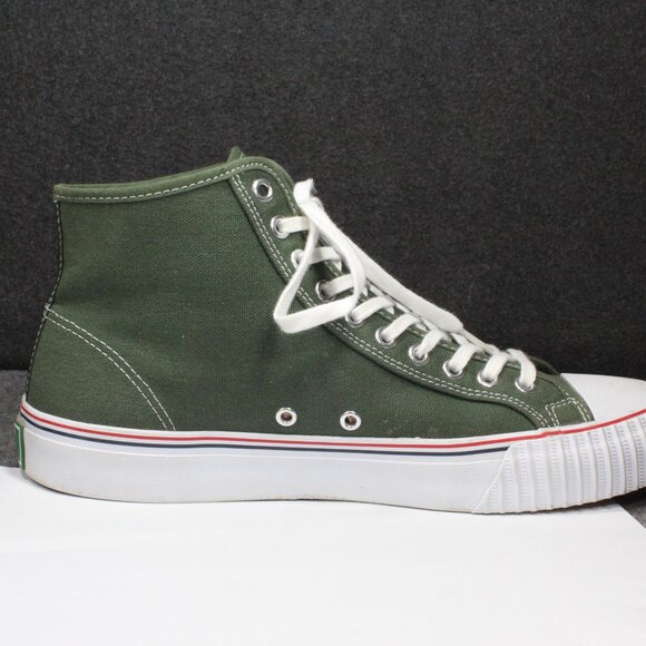 PF Flyers Center Hi Top Sneakers Forest Green Shoes Retro Vintage Mens Size 11 - Picture 7 of 12